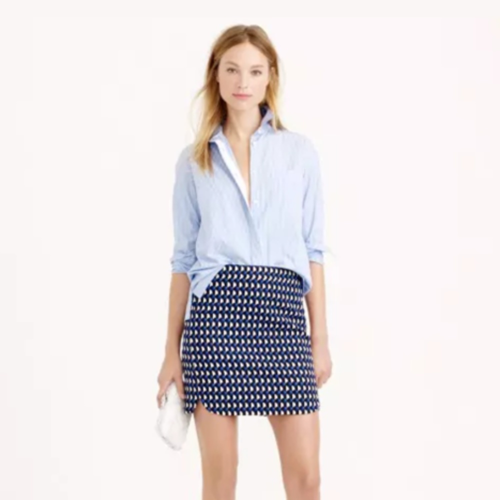 J.Crew Jet-set Geo Mini Skirt